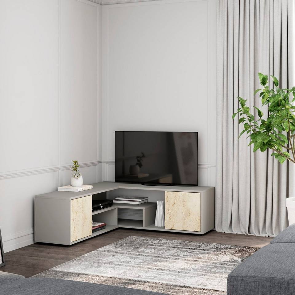 Hanah Home TV-bänk Rosa, grå från Hanah Home, bild 5