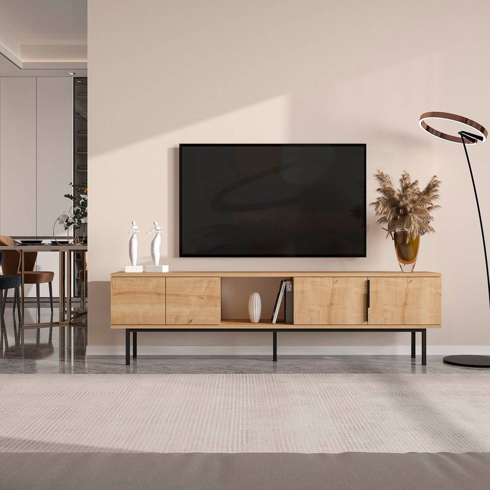 Hanah Home TV-bänk Ramsey, brun från Hanah Home, bild 5