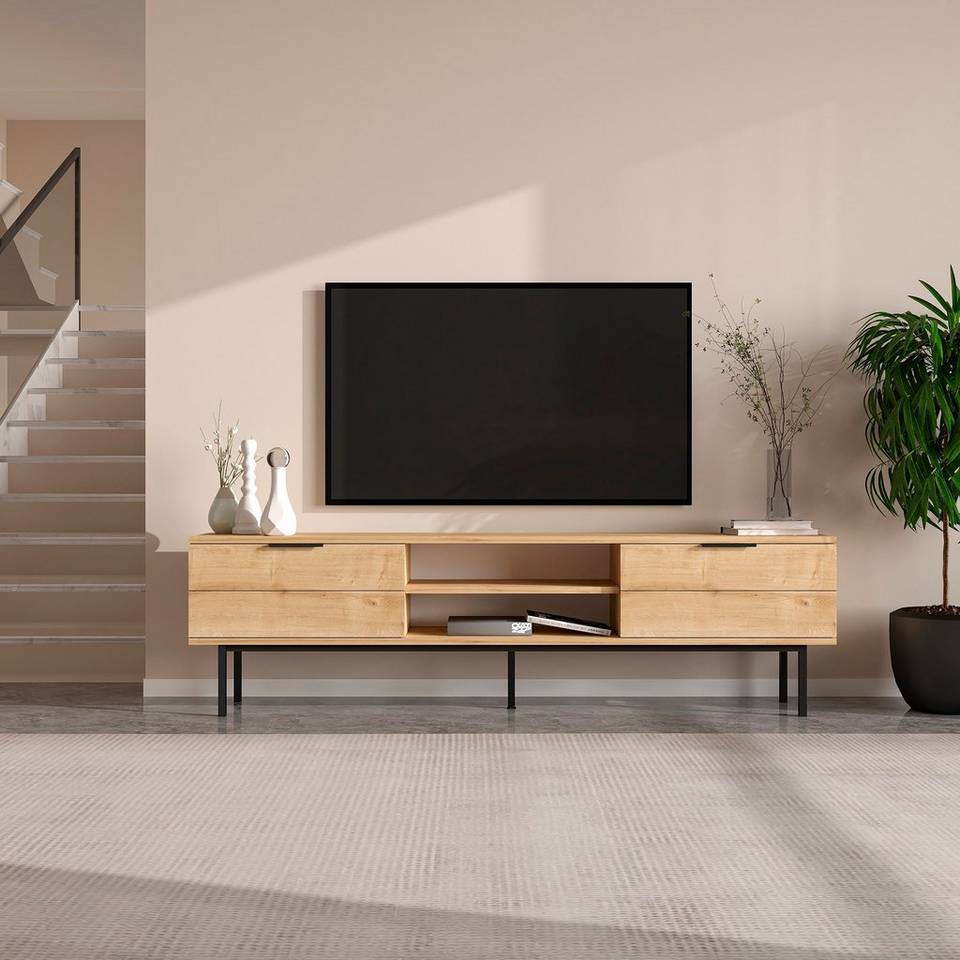 Hanah Home TV-bänk Paul, brun från Hanah Home, bild 5