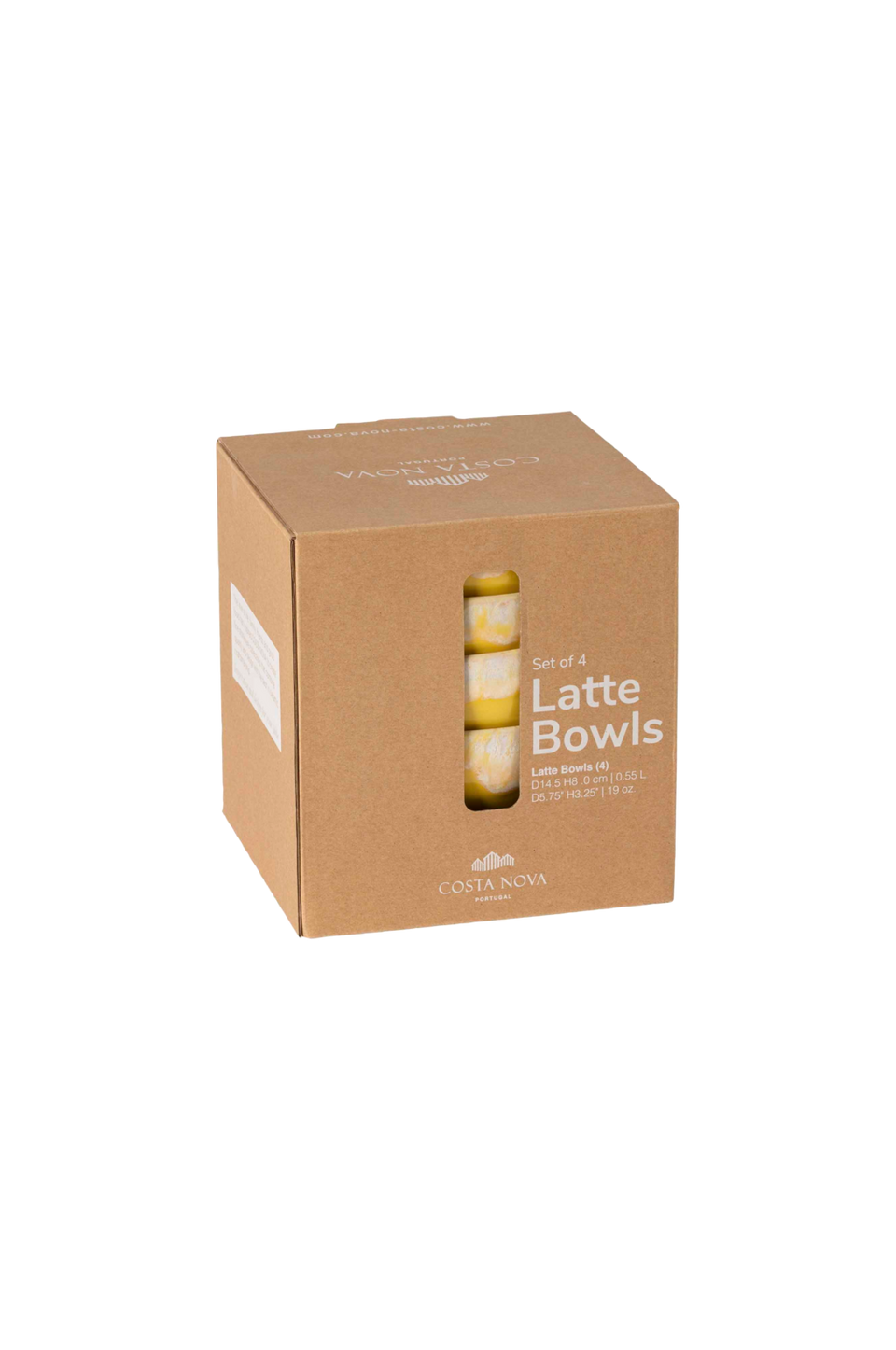COSTA NOVA Latte skål 4-pack, gul från COSTA NOVA, bild 5