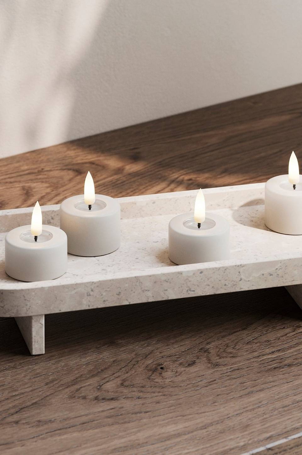 DeluxeHomeart LED värmeljus 6x4,5 cm 2 st, beige från DeluxeHomeart, bild 5
