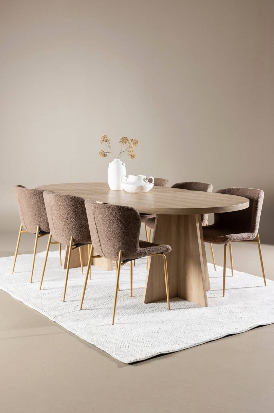 Venture Home Bootcut matbord med Modesto matstol, brun från Venture Home, bild 5