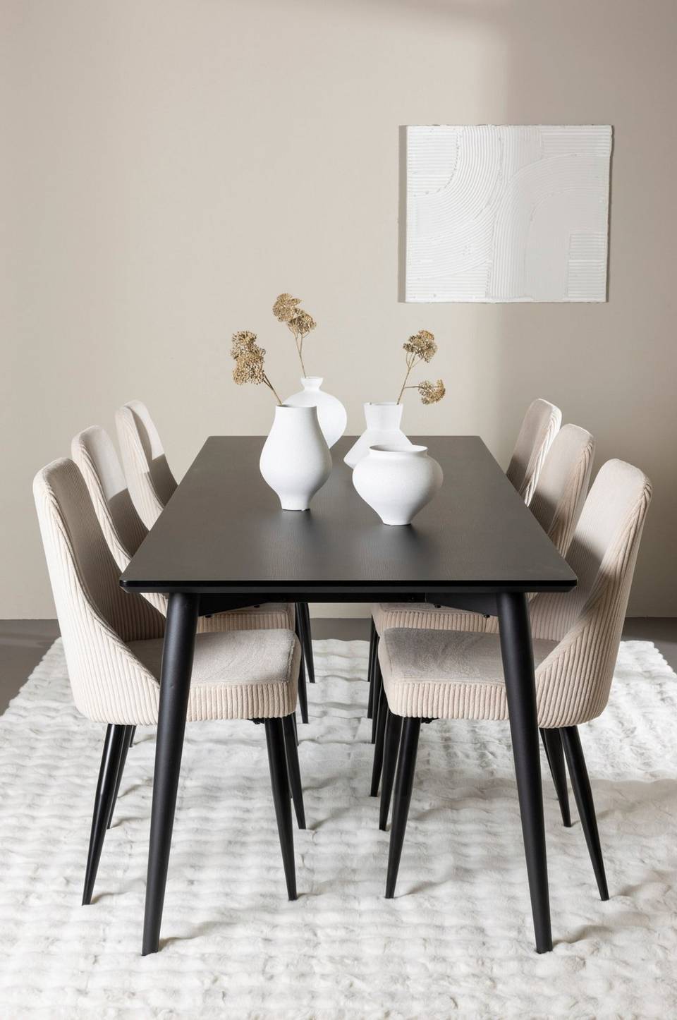 Venture Home Ellis matbord med Leone matstol, beige från Venture Home, bild 5