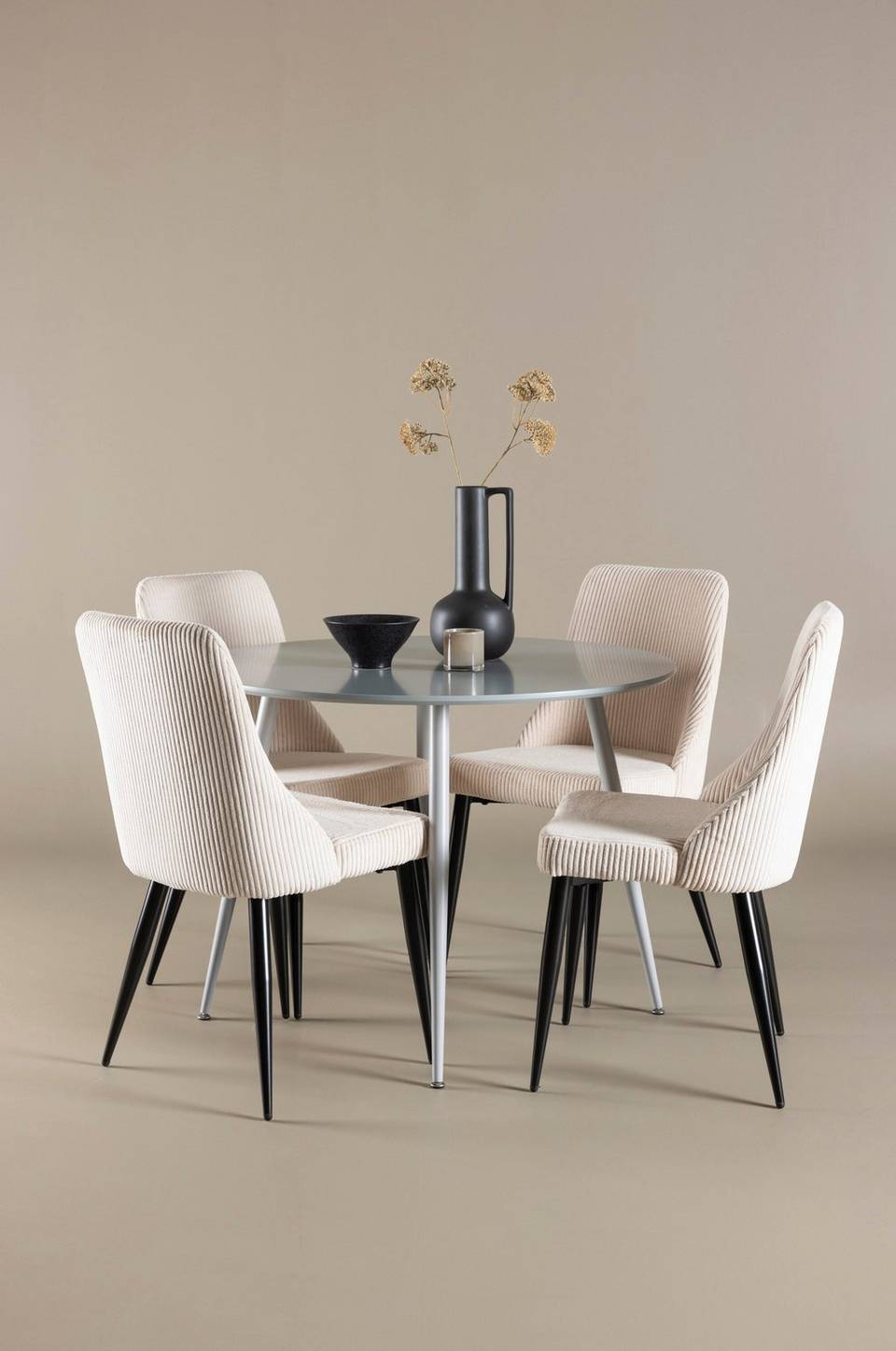 Venture Home Plaza matbord med Leone matstol, beige från Venture Home, bild 5