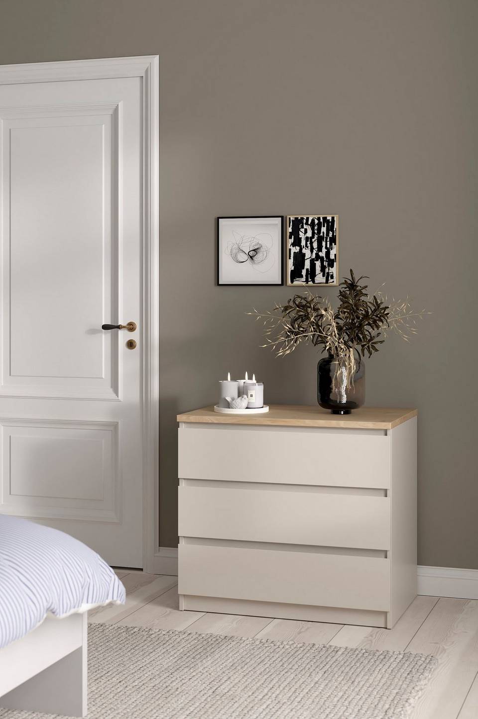 Tvilum Naia Byrå 3 lådor, beige från Tvilum, bild 5