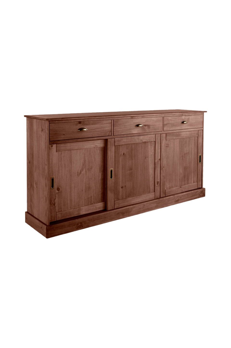 Loft24 Sideboard med 3 dörrar 3 lådor Harry, brun från Loft24, bild 5