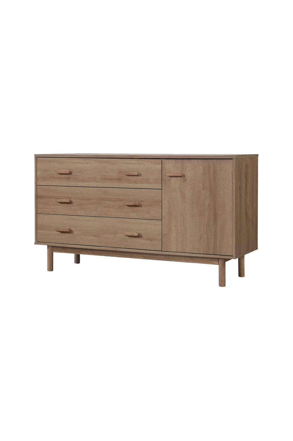 Loft24 Sideboard 1 dörr 3 lådor Melanie, brun från Loft24, bild 5