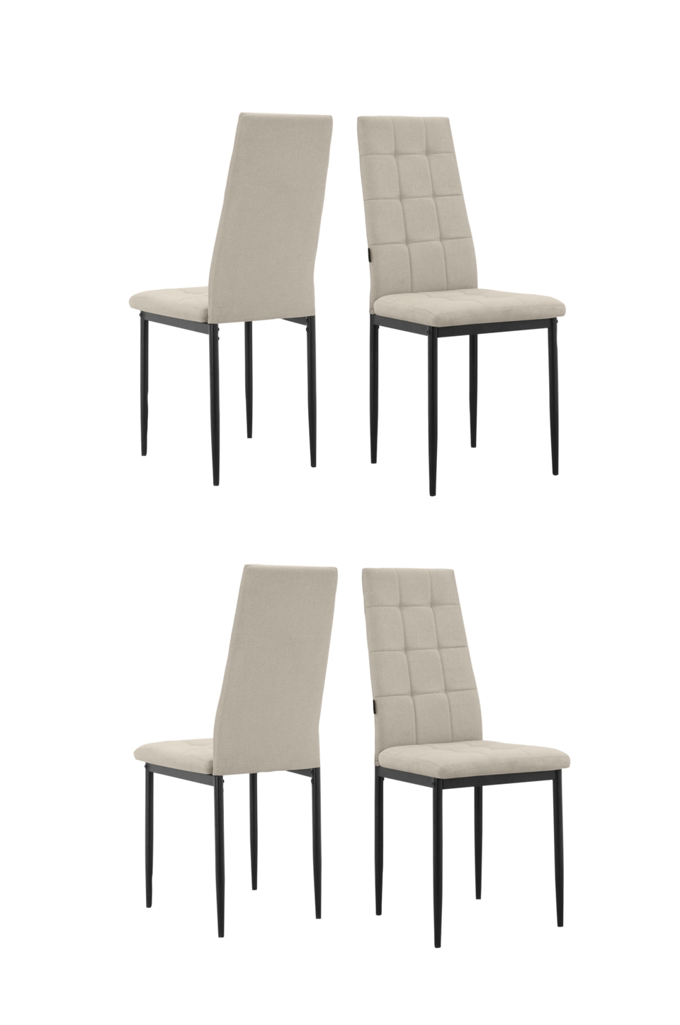Loft24 Matstol 4 Pk Becca, vit från Loft24, bild 5