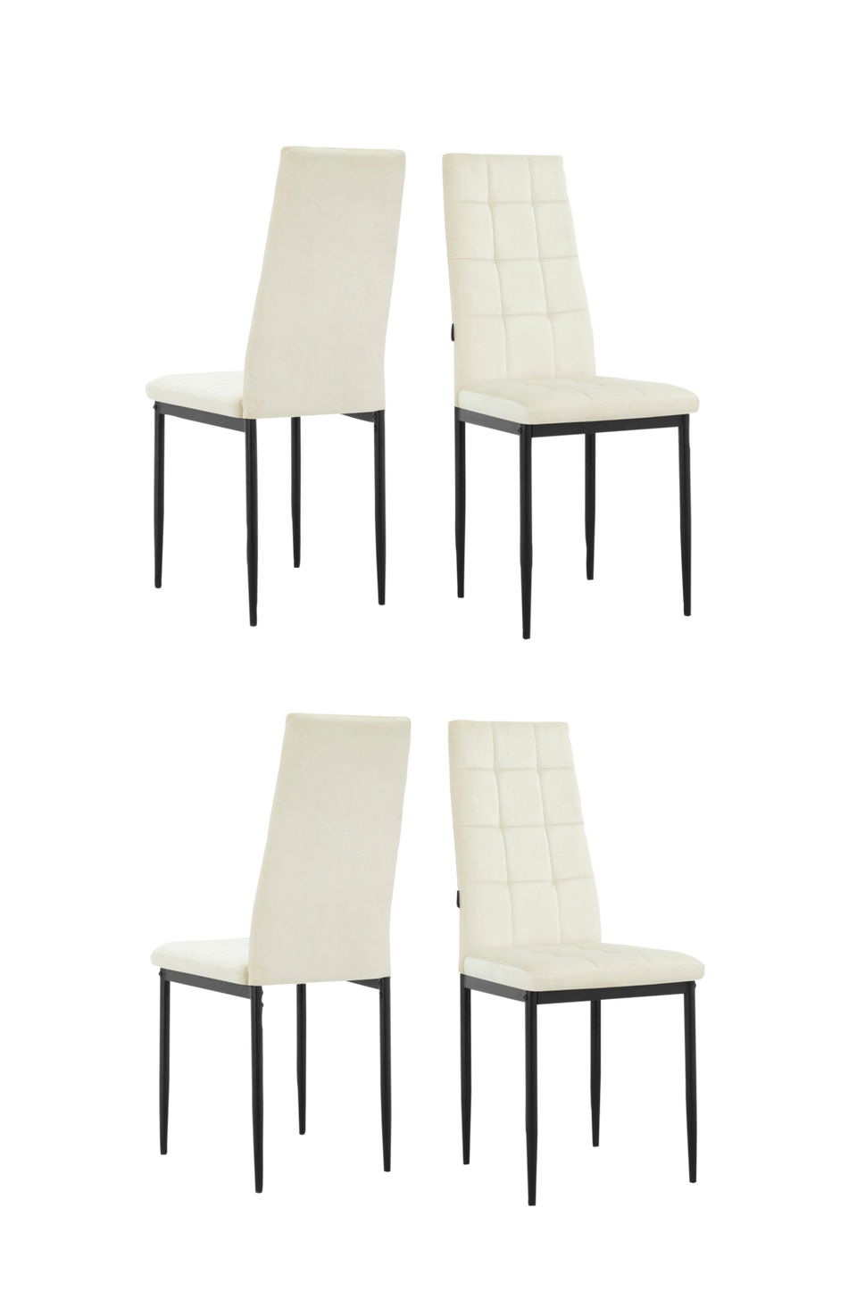 Loft24 Matstol 4 Pk Becca, vit från Loft24, bild 5