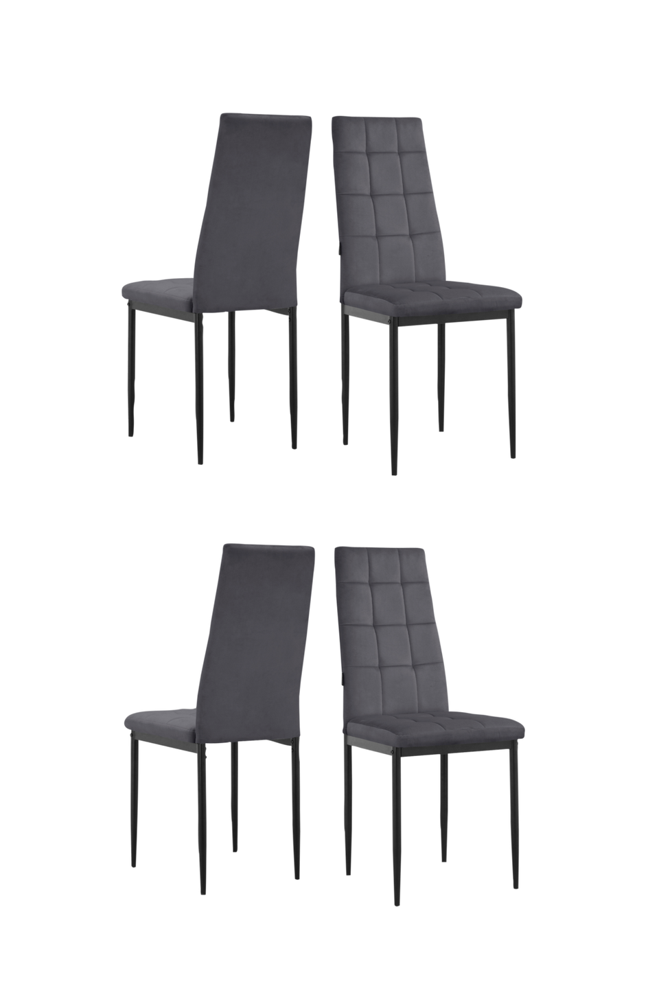 Loft24 Matstol 4 Pk Becca, grå från Loft24, bild 5