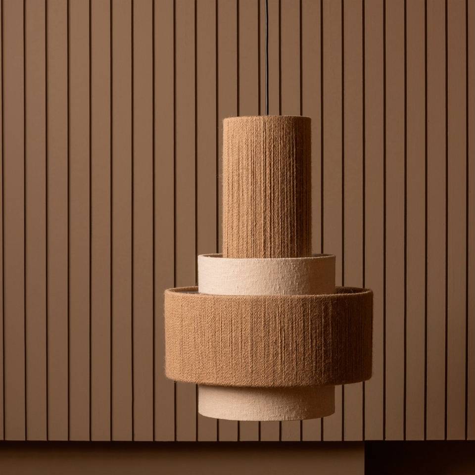 WOOOD Pendel Lampa Pelle, beige från WOOOD, bild 2