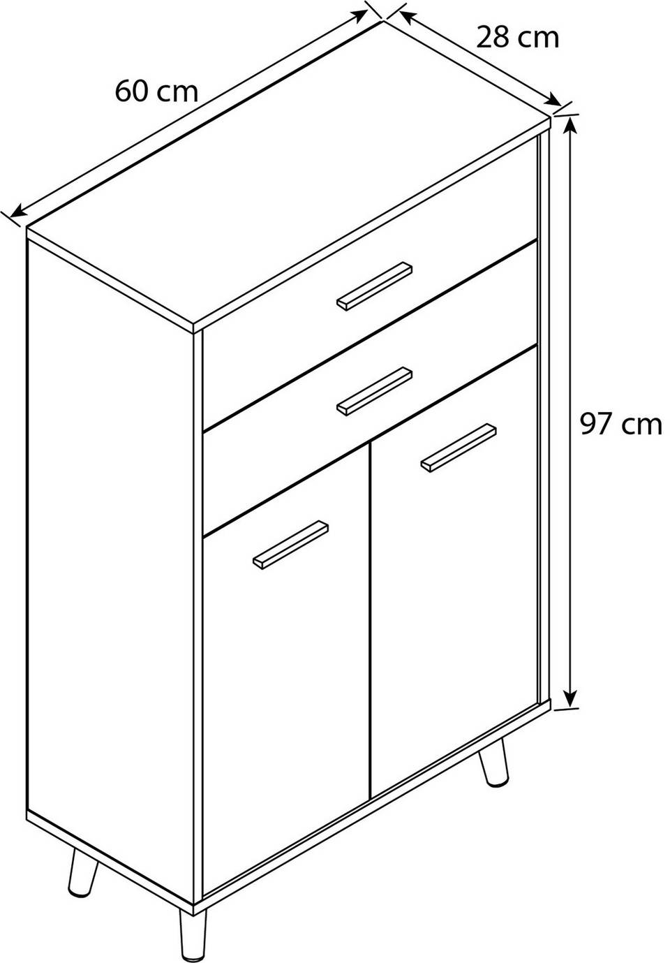 VCM Highboard Lindas, flerfärgad från VCM, bild 5