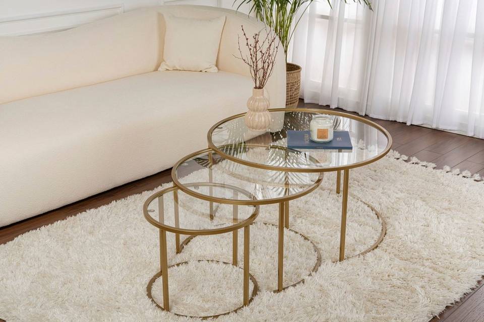 Homitis Soffbord Set Aurum Triple, guld från Homitis, bild 5