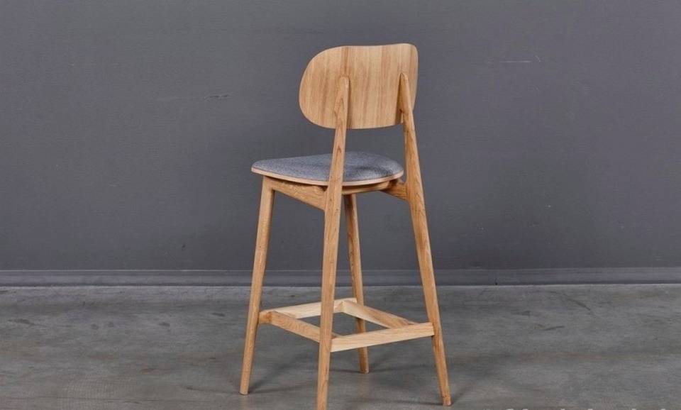 Wood Furniture Barstol Lula Soft , ek, 66 cm, ljusgrå, brun från Wood Furniture, bild 5