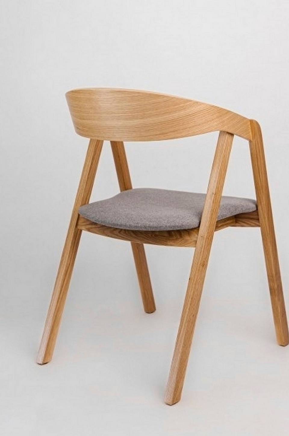 Wood Furniture Matstol set om två Aldo Tender , ljusgrå, brun från Wood Furniture, bild 5
