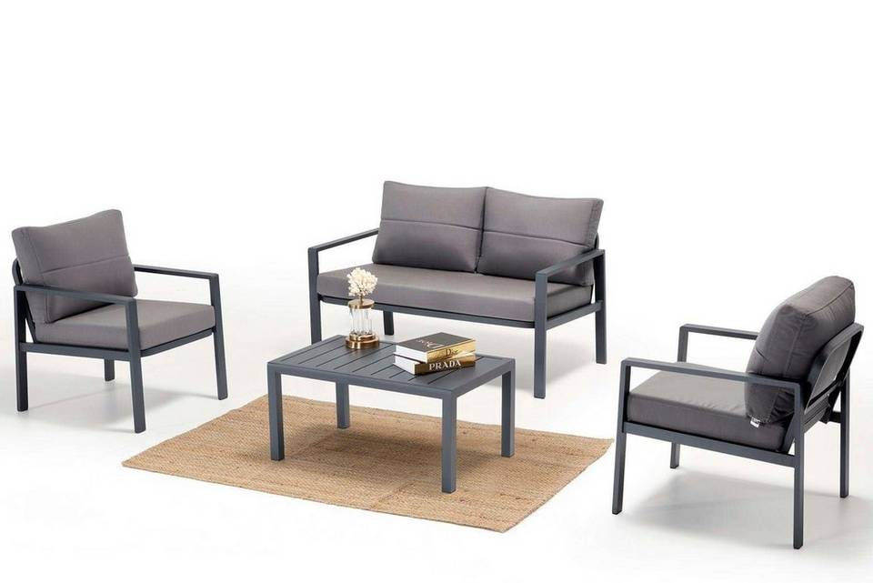 Hanah Home Lounge-set Siena, grå från Hanah Home, bild 5