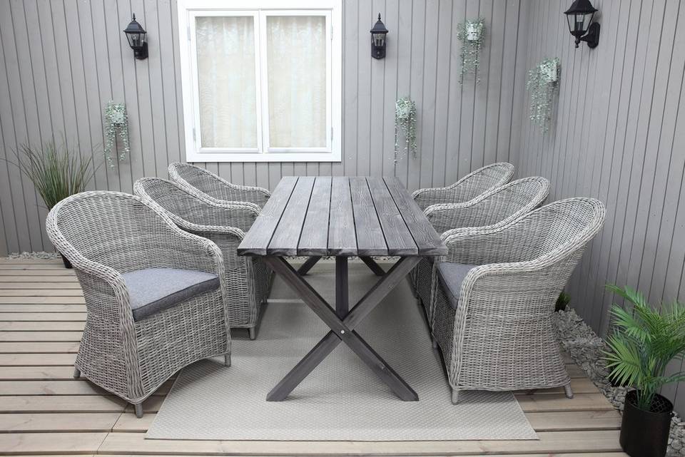 LifestyleGarden Bord 190 cm & 6 st Mercury-stolar, grå från LifestyleGarden, bild 5