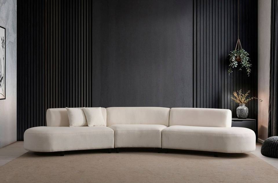 Hanah Home Hörnsoffa Pars Triple, beige från Hanah Home, bild 5