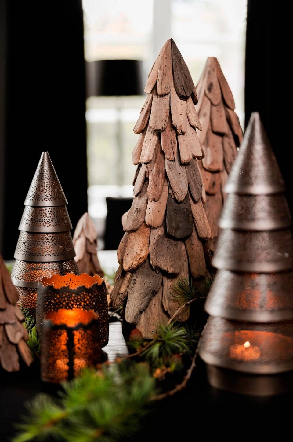 Halvor Bakke Tomte Dekorativt träd för värmeljus, grå från Halvor Bakke, bild 2