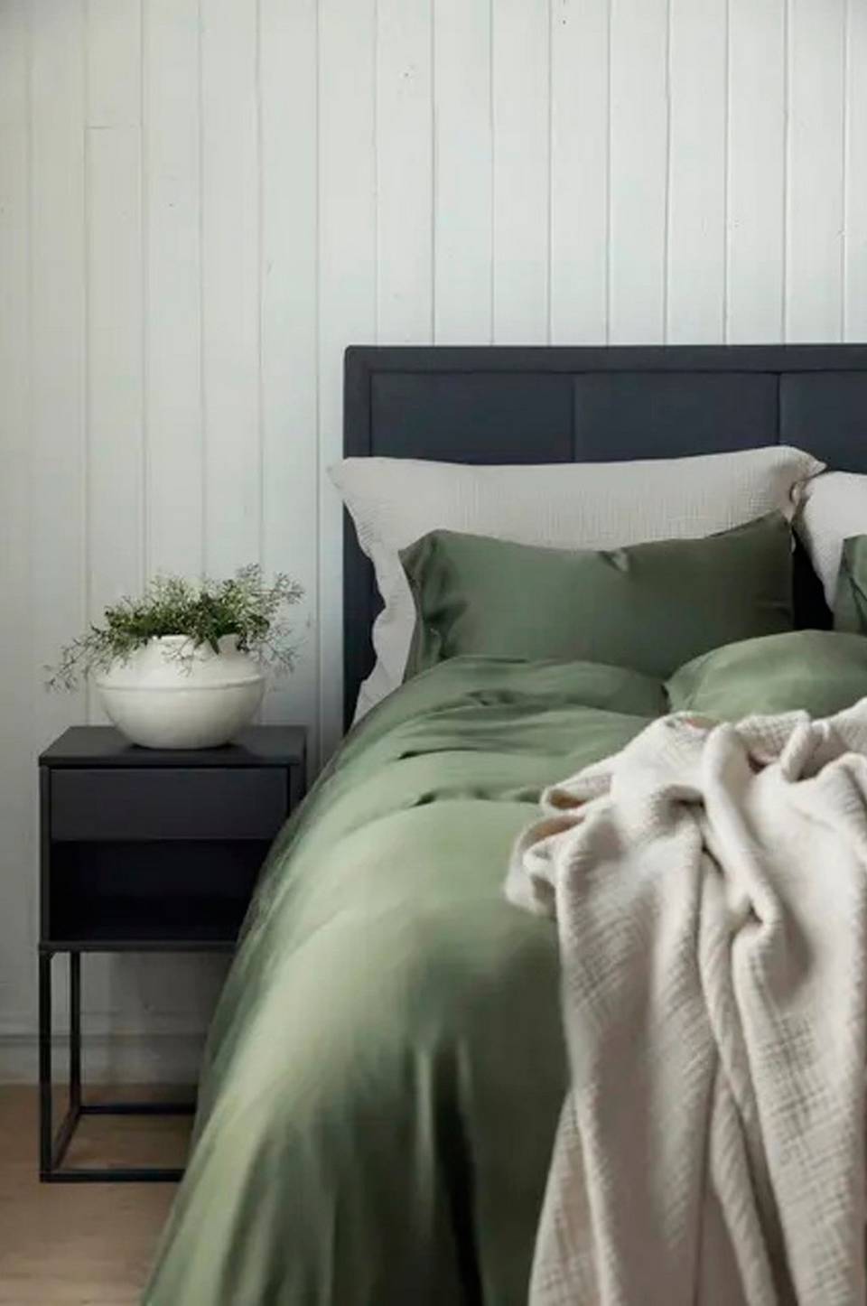 Borås Cotton Bäddset Bliss, grön från Borås Cotton, bild 5