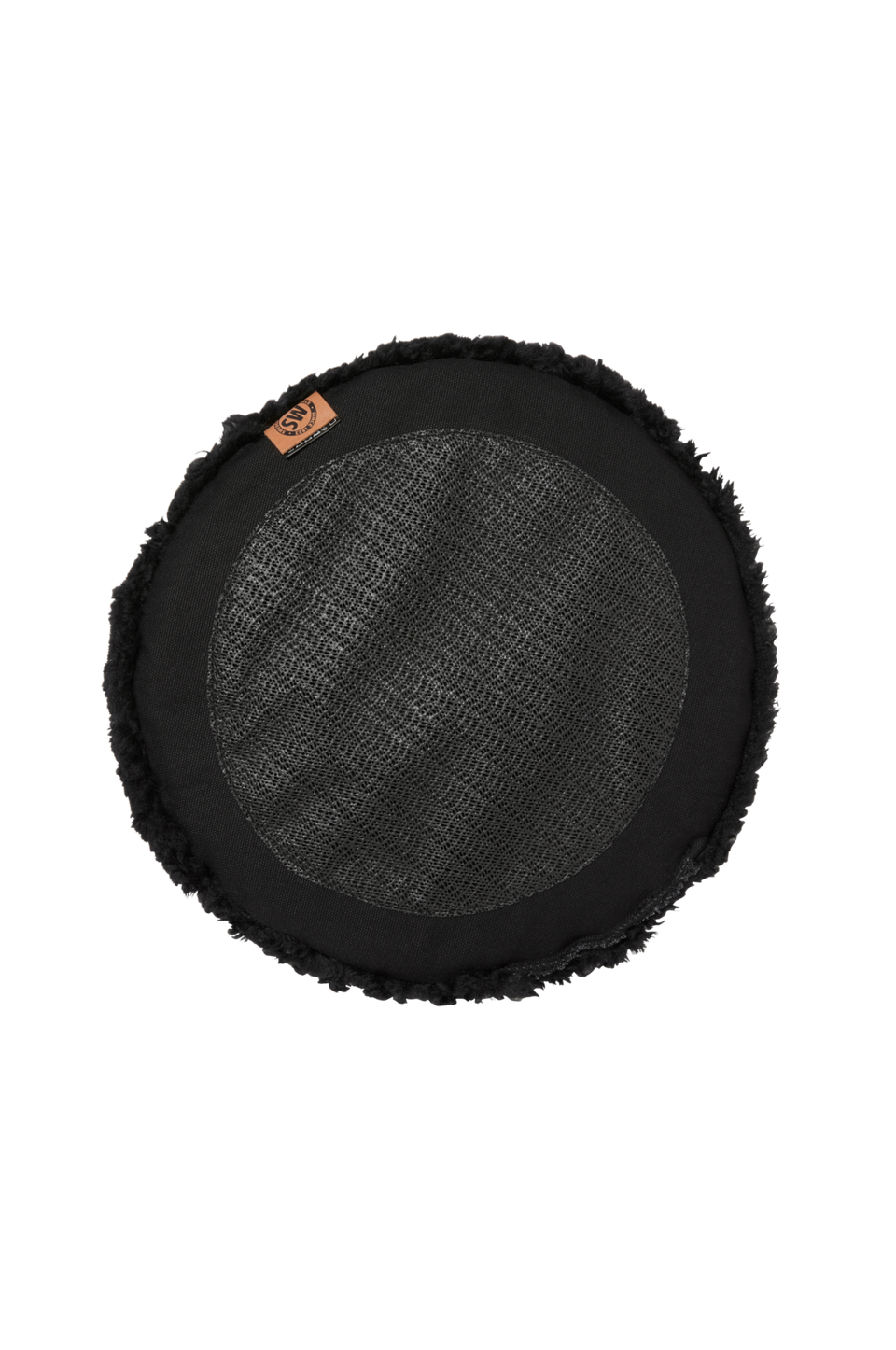 Skinnwille Fårskinn Cushion Round Curly 4-pack, svart från Skinnwille, bild 5