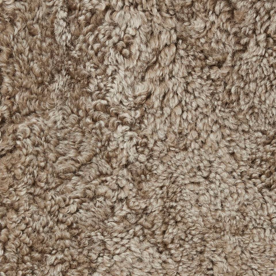 Skinnwille Sittdyna rund Curly 4-pack, brun från Skinnwille, bild 5
