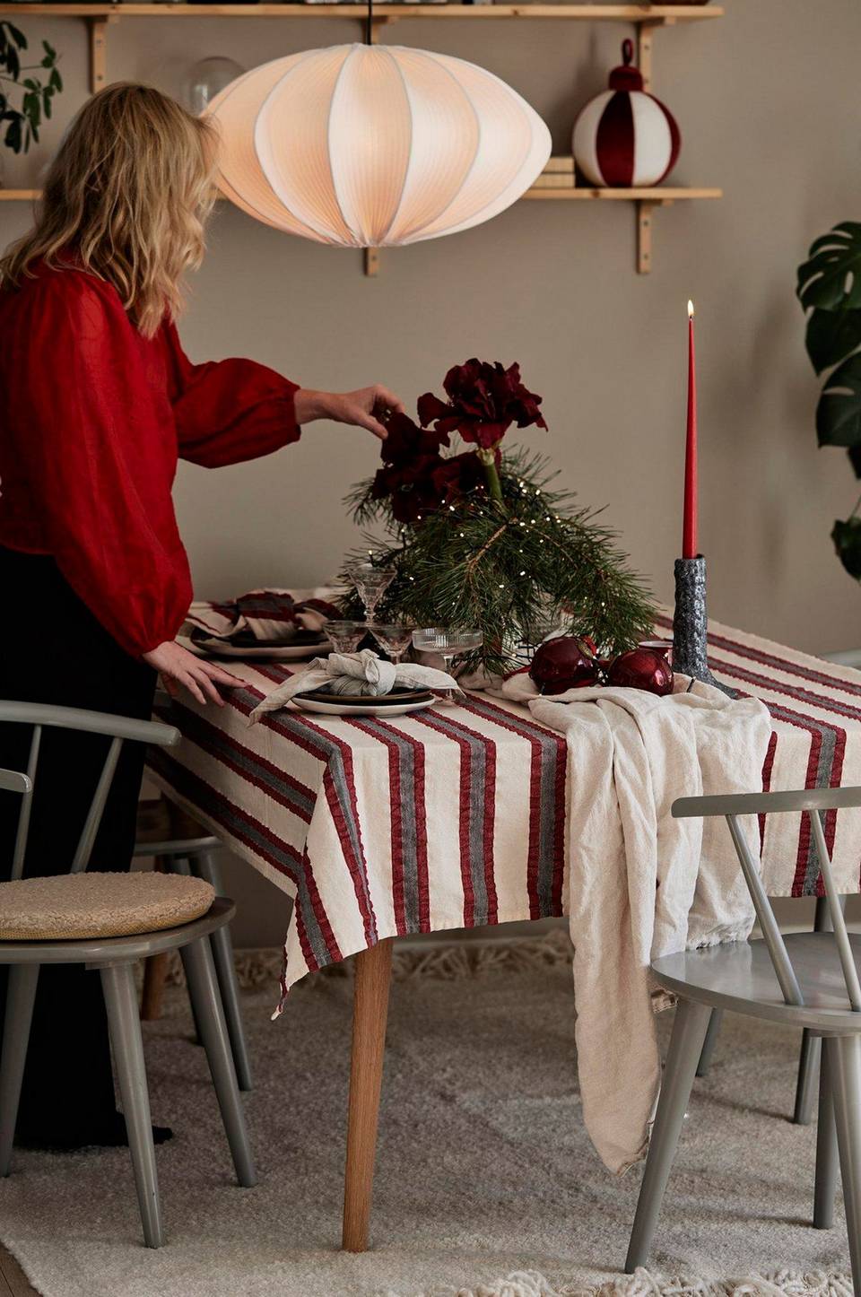 Svanefors Servett Lollo 4-P, röd från Svanefors, bild 5