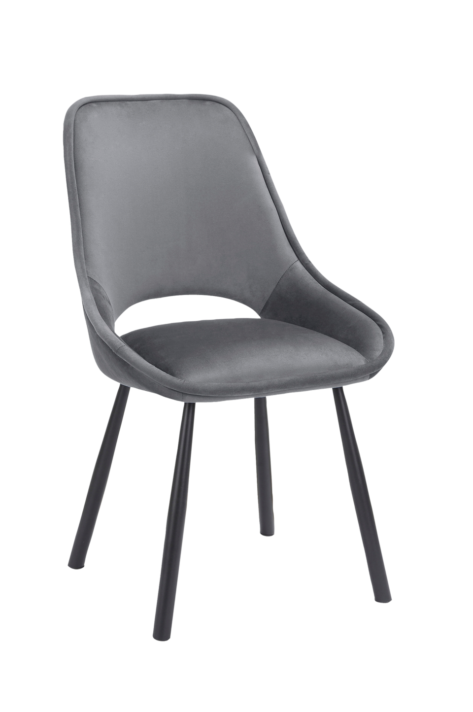 Loft24 Eliza matstol med metallben 2-pack, grå från Loft24, bild 5