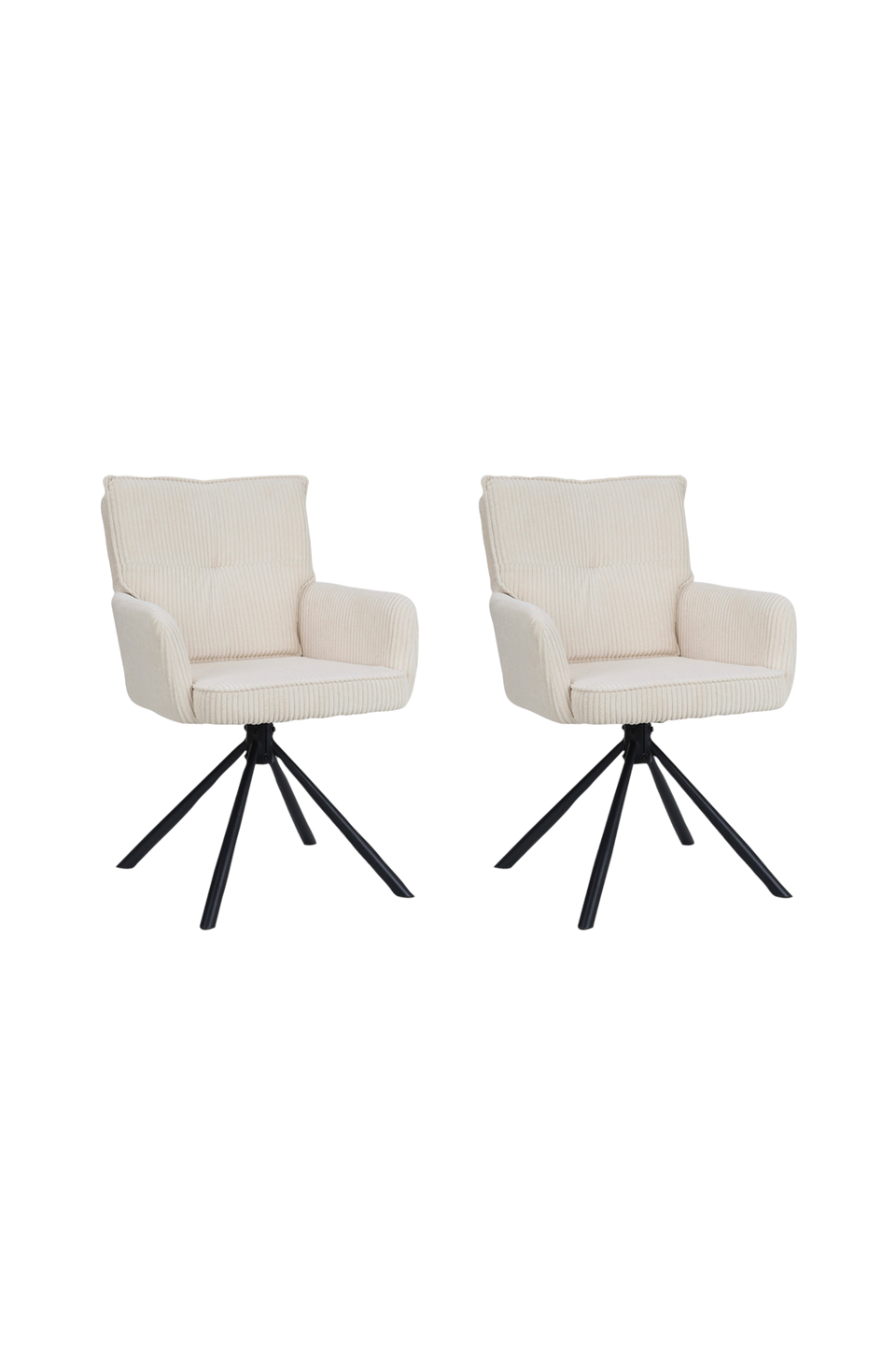 Loft24 Les Choux Les Choux D.Chair 2-pack Corduroy, vit från Loft24, bild 5