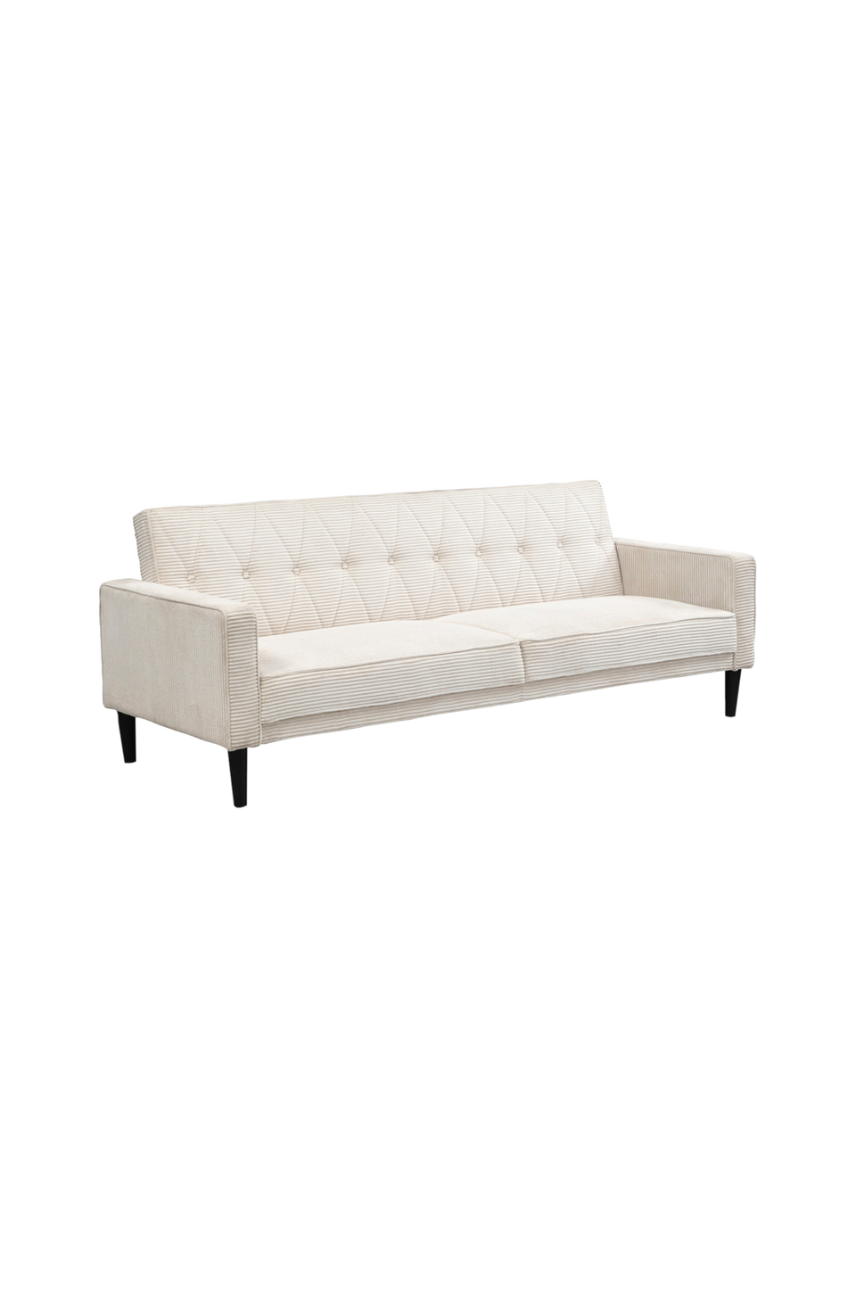 Loft24 Avon bäddsoffa 3-sitsig i corduroy, vit från Loft24, bild 5