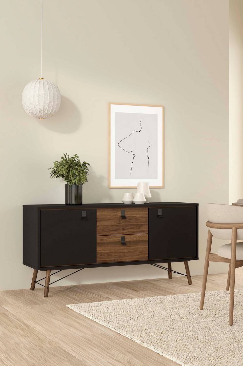 Tvilum Sideboard Ry 2 dörrar + 2 lådor, brun från Tvilum, bild 5