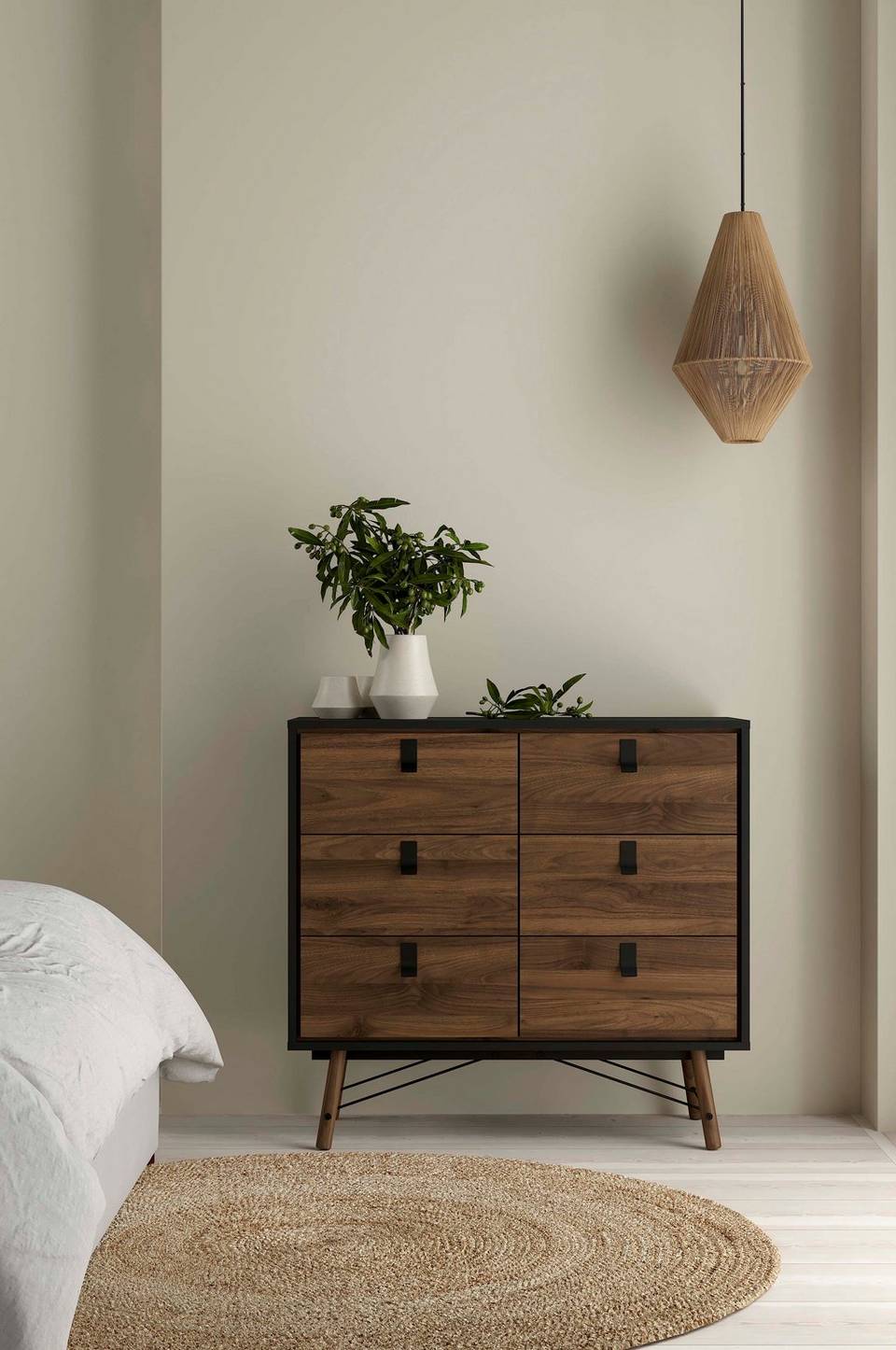 Tvilum Dubbel byrå Ry 6 lådor, brun från Tvilum, bild 5