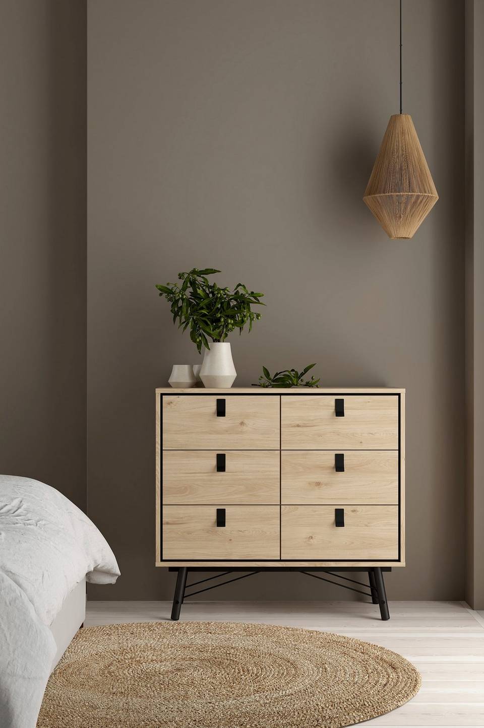 Tvilum Dubbel byrå Ry 6 lådor, brun från Tvilum, bild 5
