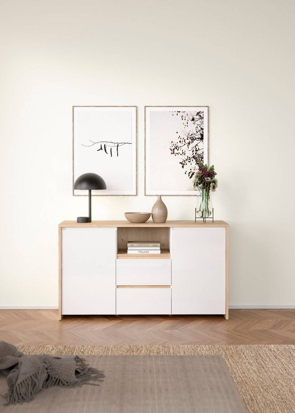 Tvilum Sideboard Next 2 dörrar + 2 lådor, brun från Tvilum, bild 5