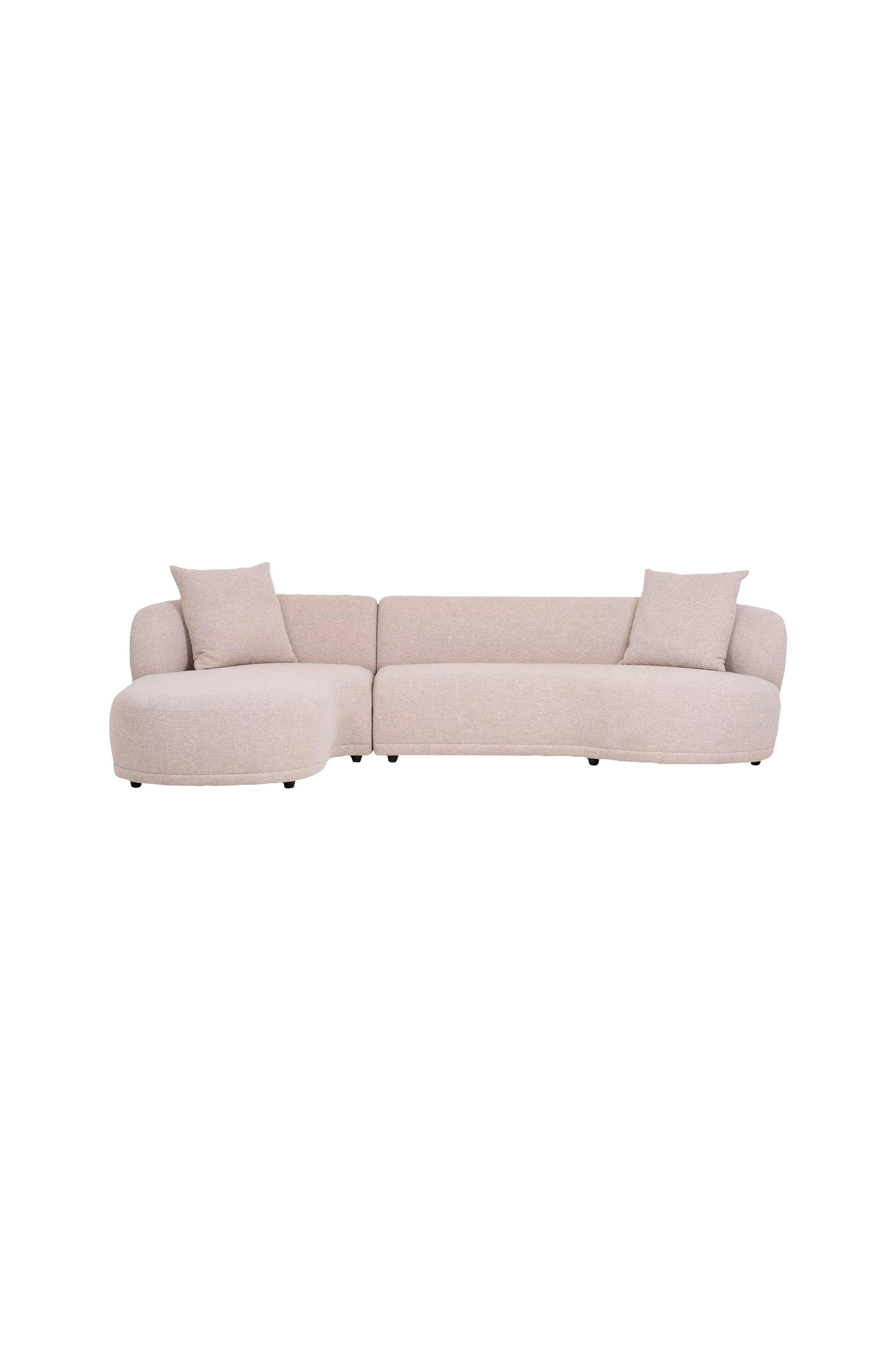 Kingston loungesoffa i beige med låg rygg