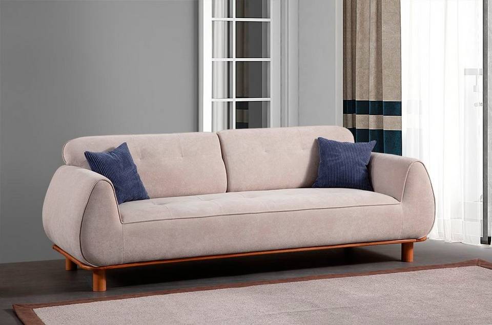 Hanah Home 3-sits soffa Drop, vit från Hanah Home, bild 5