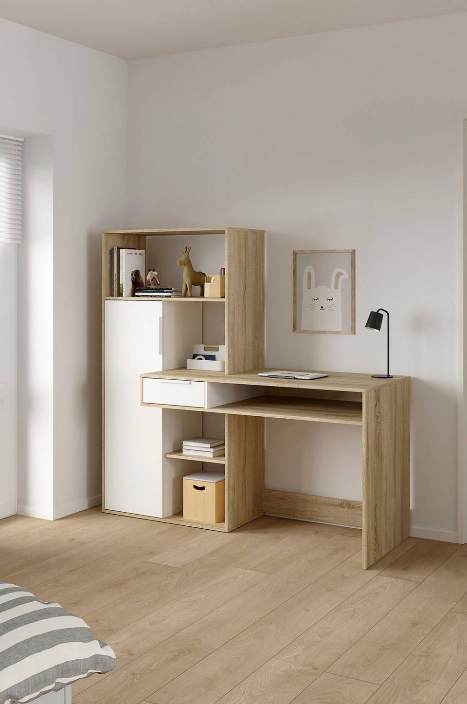 Tvilum Funktion Plus Desk 1 dörr, brun från Tvilum, bild 5