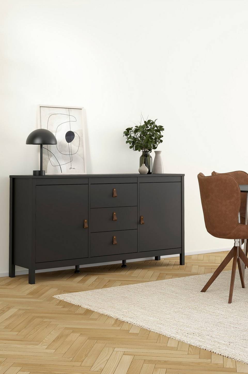 Tvilum Madrid Sideboard 2 dörrar + 3 lådor, svart från Tvilum, bild 5