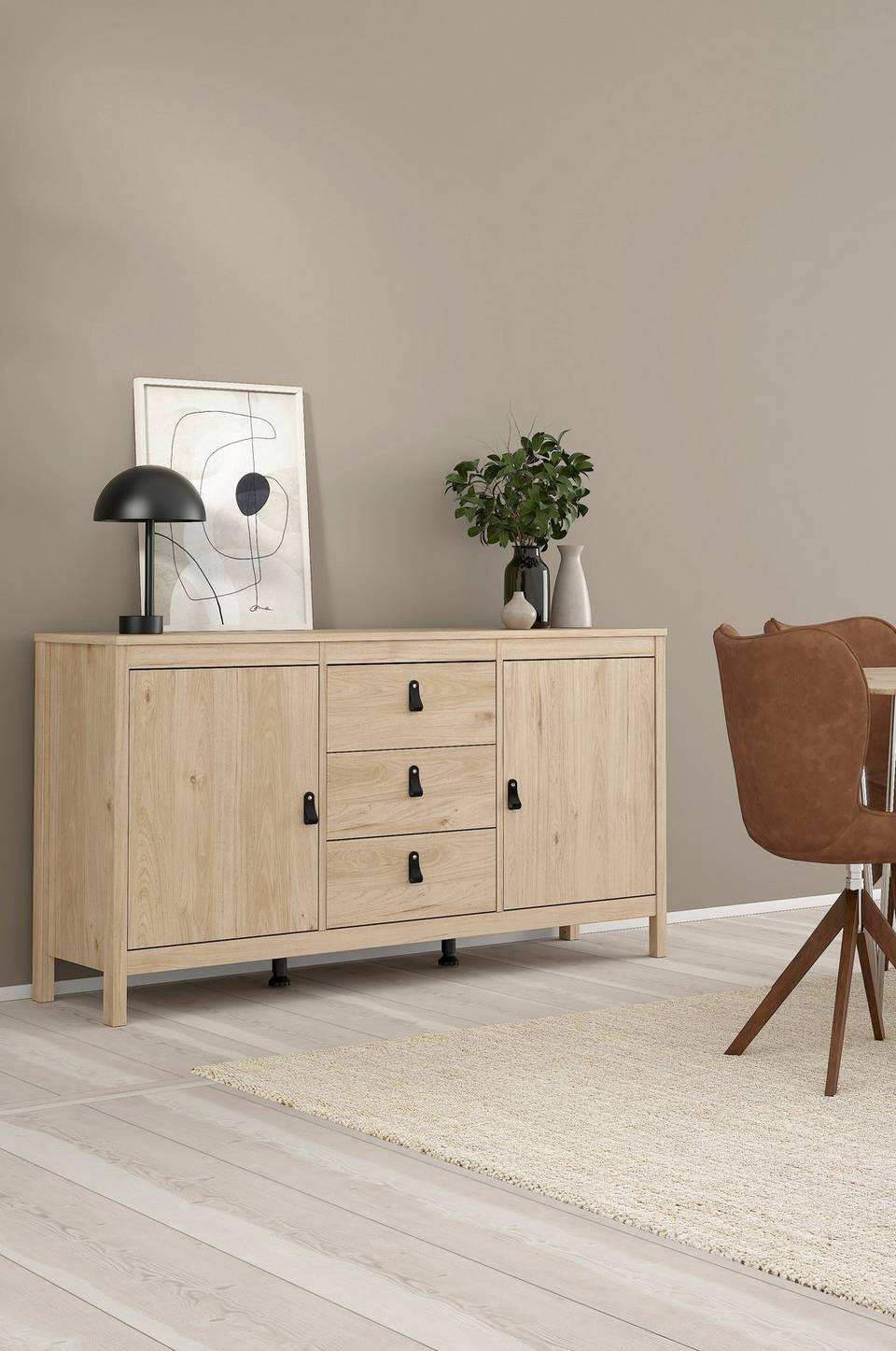 Tvilum Madrid Sideboard 2 dörrar + 3 lådor, brun från Tvilum, bild 5
