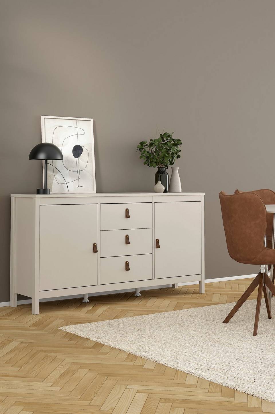 Tvilum Madrid Sideboard 2 dörrar + 3 lådor, beige från Tvilum, bild 5