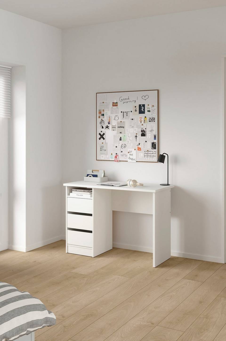 Tvilum Function Plus Desk 3 lådor, vit från Tvilum, bild 5
