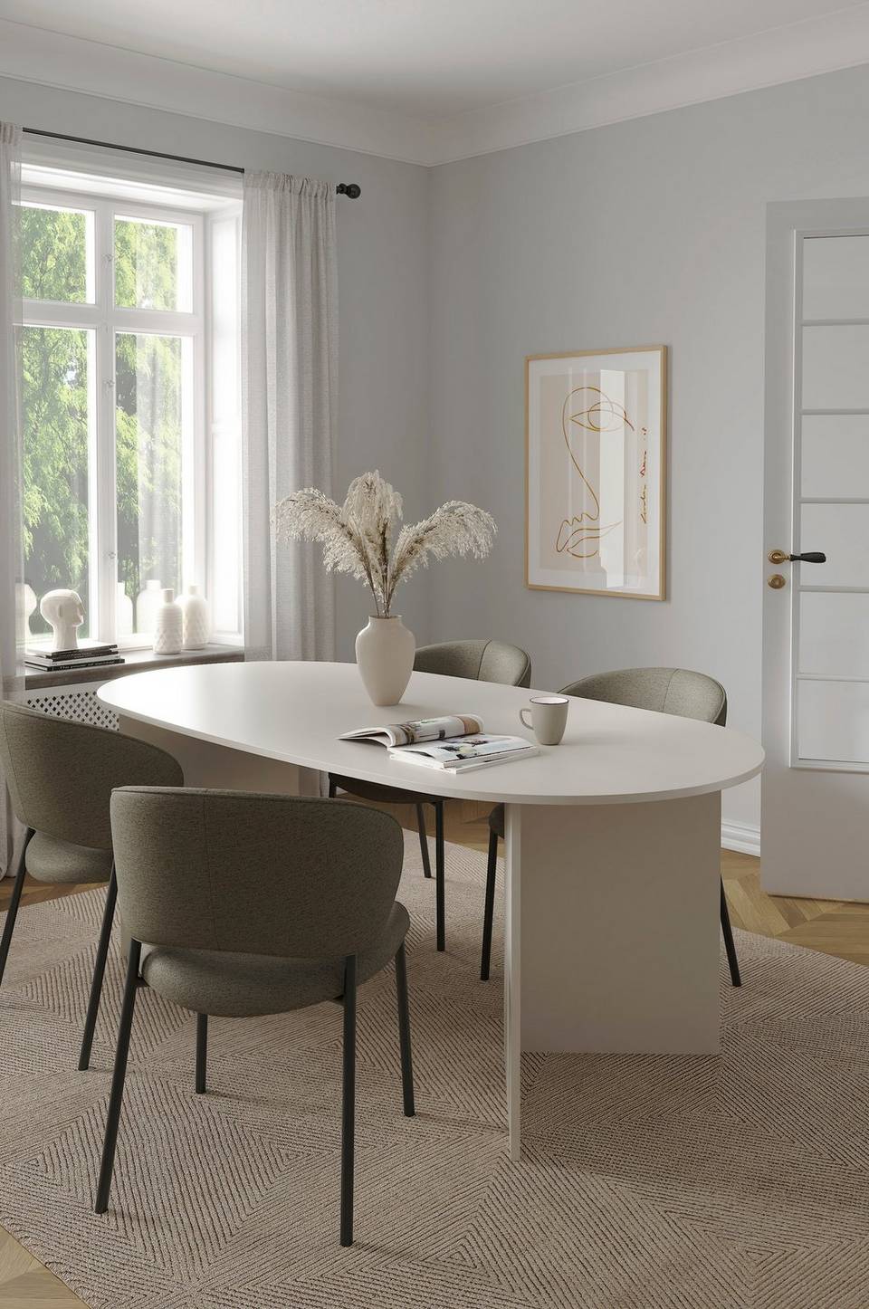 Tvilum Family Matbord 100x200 cm, beige från Tvilum, bild 5