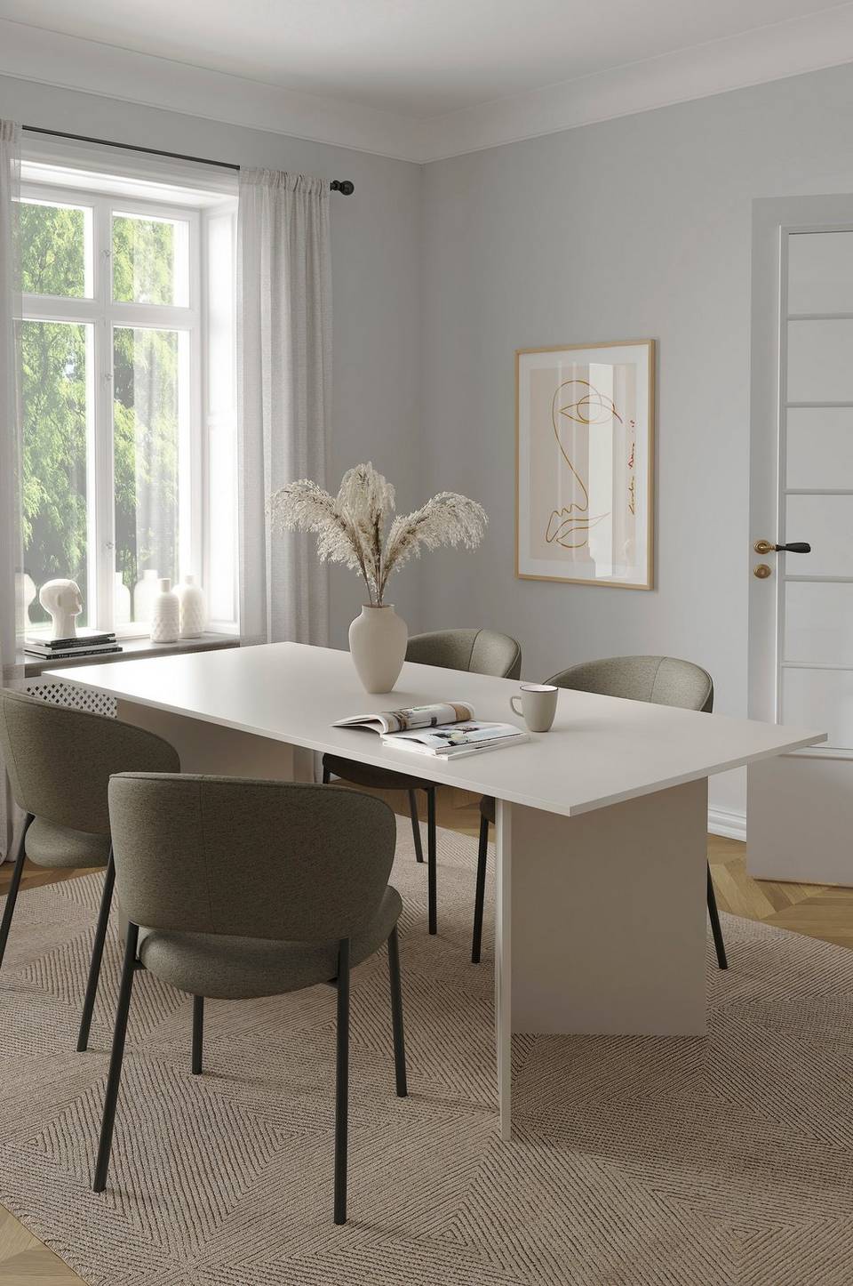 Tvilum Family Matbord 90x200 cm, beige från Tvilum, bild 5