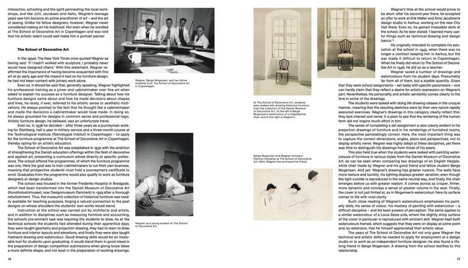 New Mags Coffee Table Book Watercolours By Hans J. Wegner, beige från New Mags, bild 2