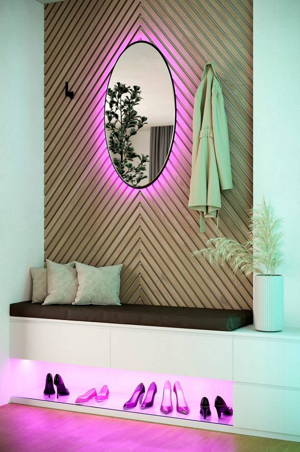 EGLO Ljusslinga Stripe-Z Led-Zig-Rgb /Cct 5 m, vit från EGLO, bild 5