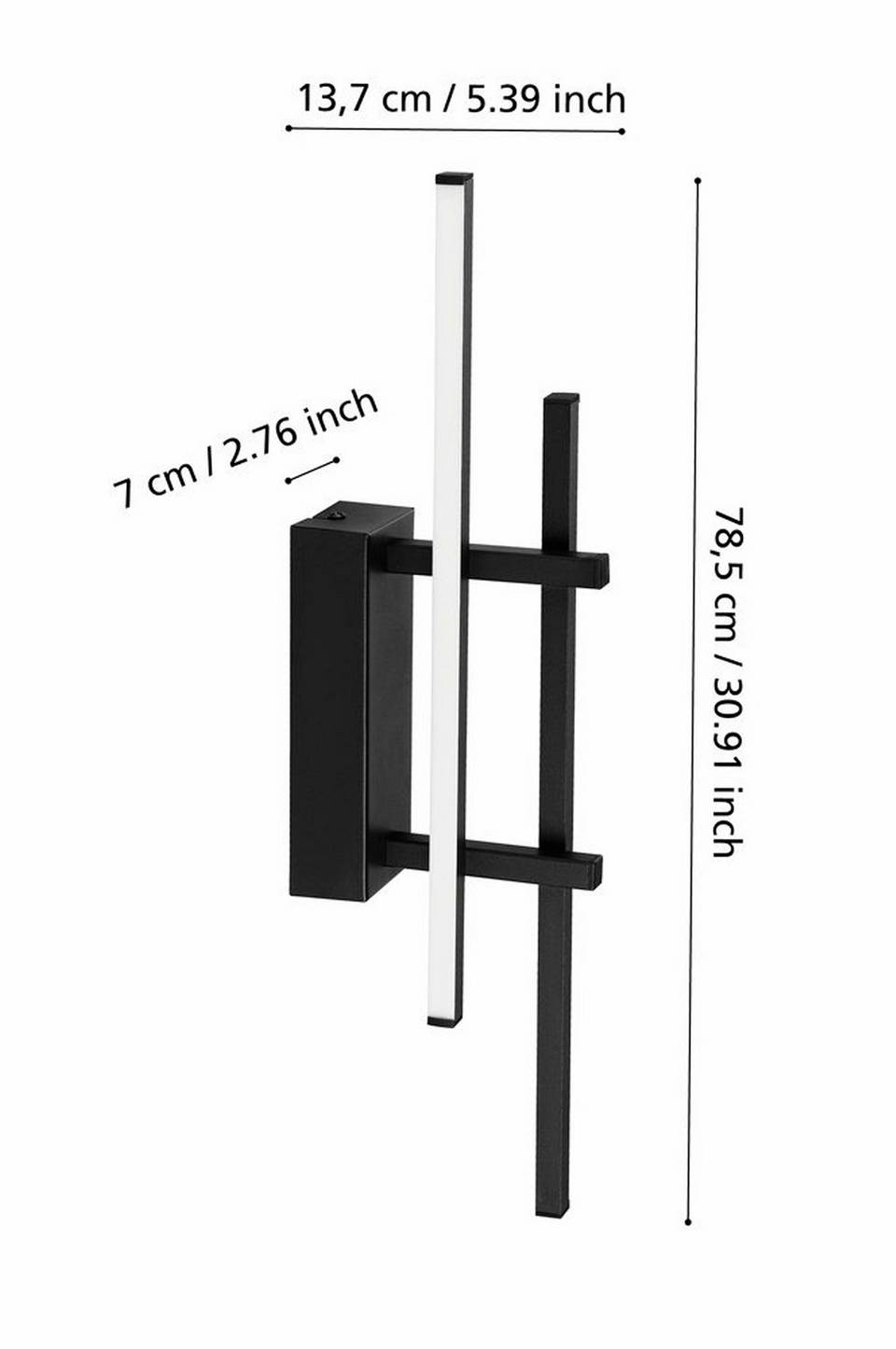 EGLO Vägglampa Trepiliano Svart, svart från EGLO, bild 5