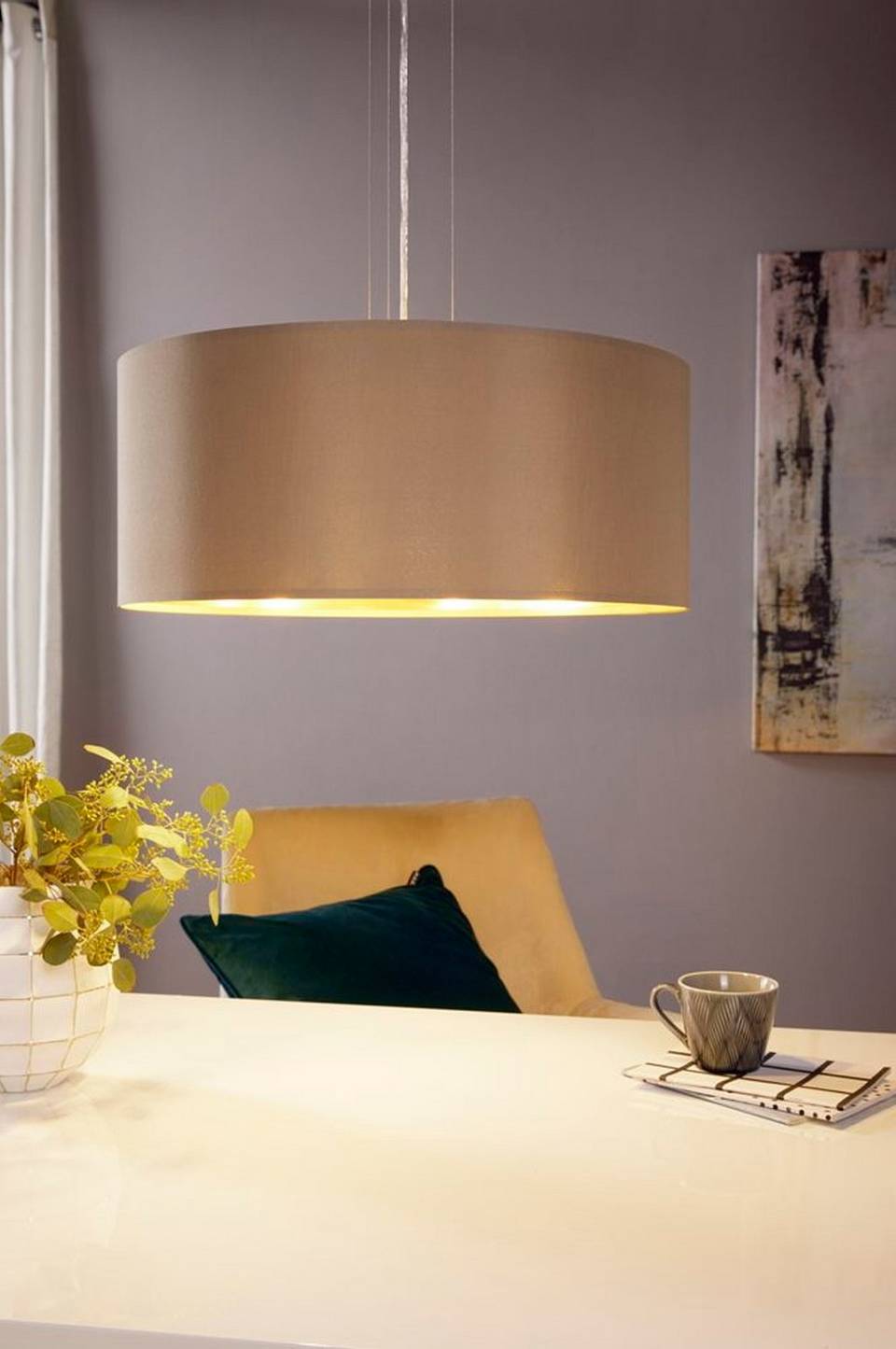EGLO Takpendel Maserlo With 3 Lamps, beige från EGLO, bild 5