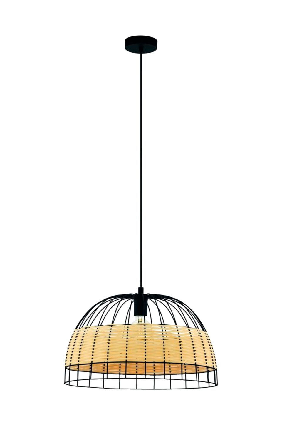 EGLO Takpendel Anwick Black /Rattan 500 mm, svart från EGLO, bild 5