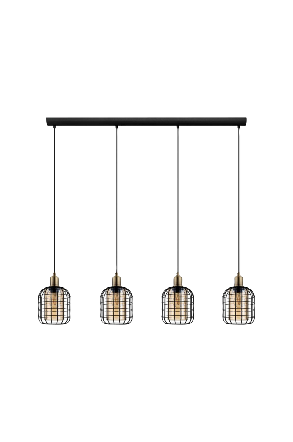 EGLO Takpendel Chisle Black /Bronzed/Amber With 4 Lamps, svart från EGLO, bild 5