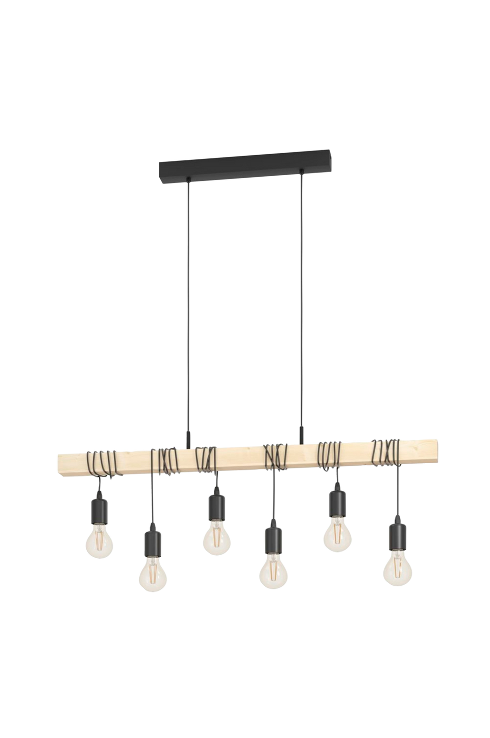 EGLO Takpendel Townshend Black /Wood, svart från EGLO, bild 5
